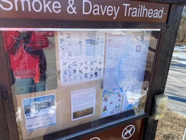 Smoke and Davey Trailhead bulletin board