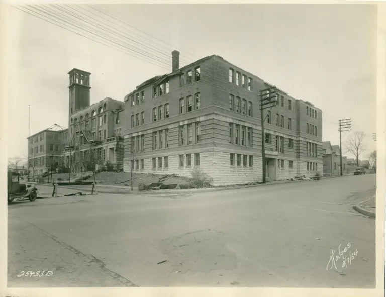 Wyandotte High School building construction