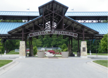 The entrance to the Merriam Farmers Market