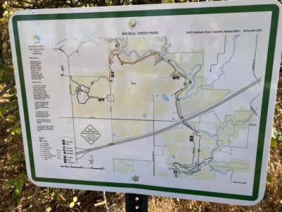 Big Bull Creek Park map sign