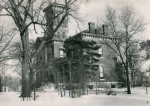 Black and white photo of the Sauer Castle