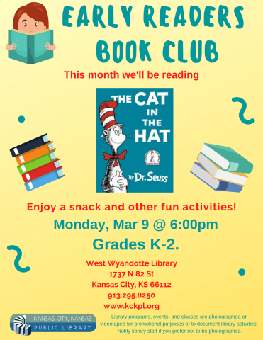 Early Readers Book Club Flyer