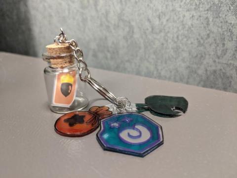 Shrinky Dink Keychain