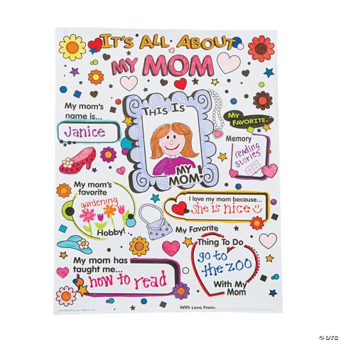 All about Mom DIY poster