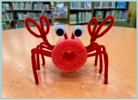 Pool Noodle Crab Craft