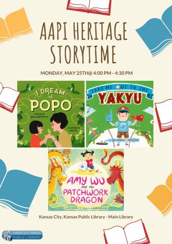 AAPI Heritage Storytime flyer.