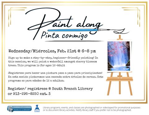 Paint along flyer