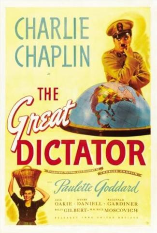 Poster for the film The Great Dictator