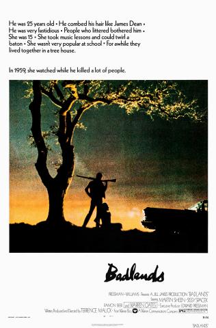 Poster for the film Badlands