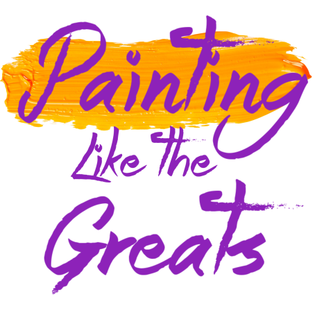 painting like the greats text logo