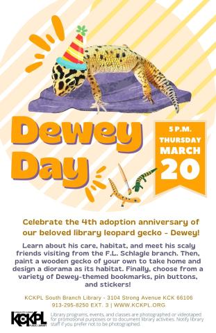 Dewey Day March 20th @ 5pm