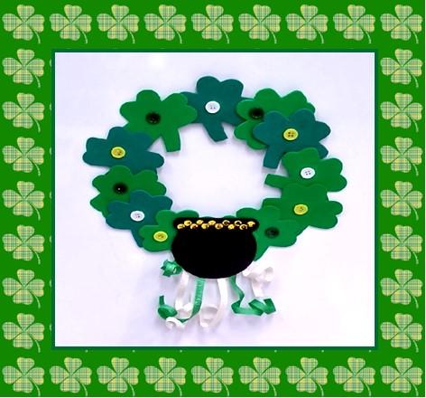 Shamrock Wreath Craft