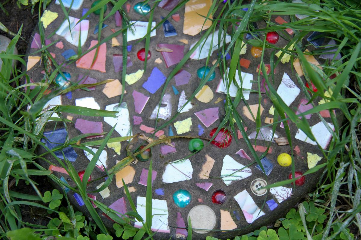 mosaic stepping stone