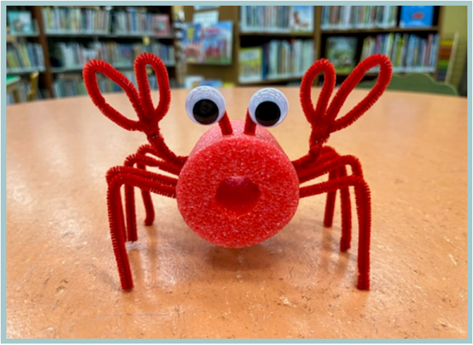 Pool Noodle Crab Craft