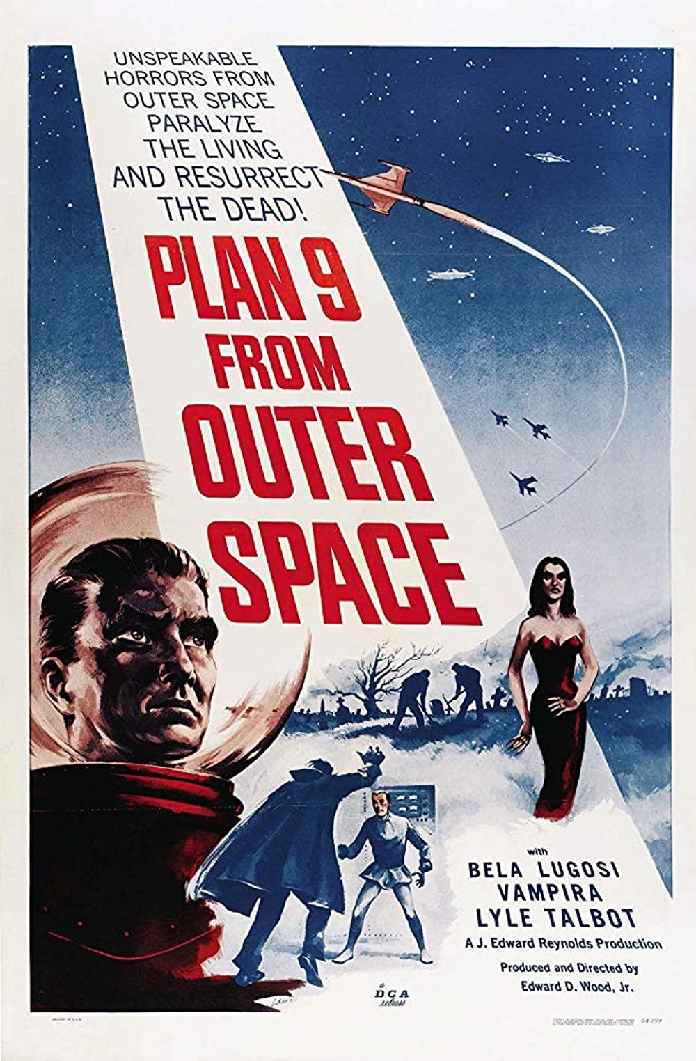 Poster for the movie Plan 9 from Outer Space