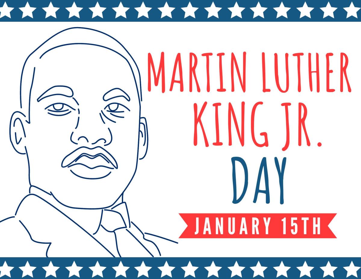 Martin Luther King Jr. Day. January 15th.