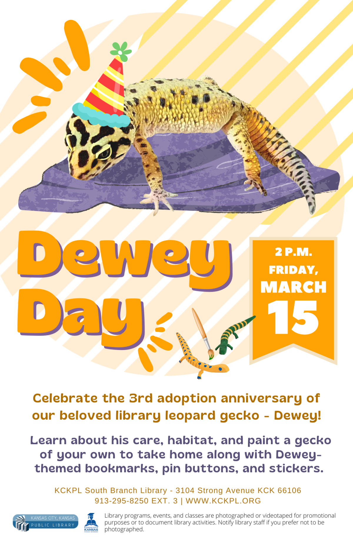 Dewey Day March 15 @ 2pm