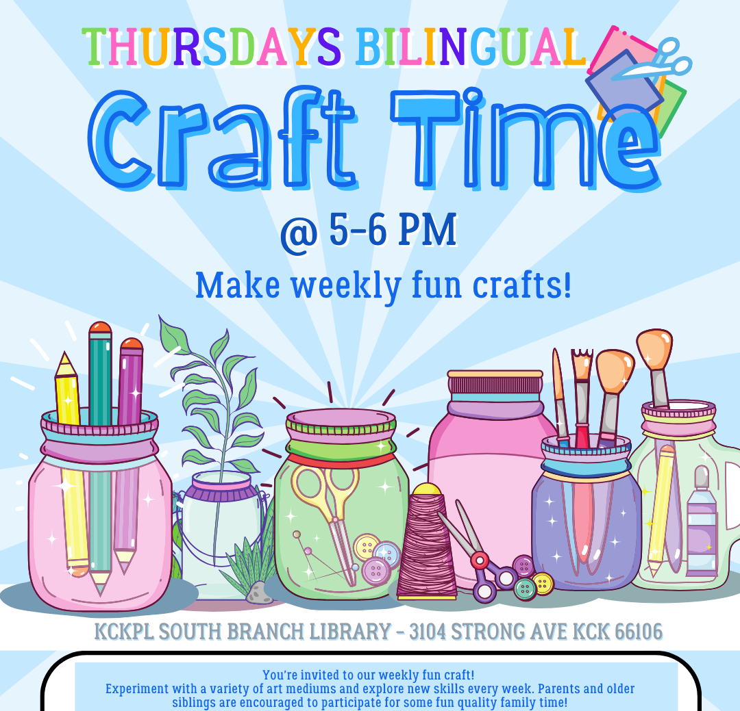 Bilingual Storytime & Craft Time, Thursdays @ 5