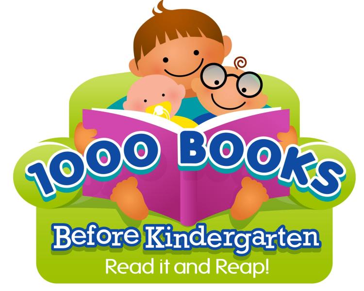 1000 Books Before Kindergarten "Read it and Reap!" graphic