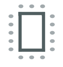 circle of tables with chairs around them